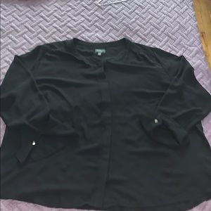 Black button down shirt